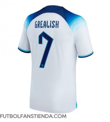 Inglaterra Jack Grealish #7 Primera Equipación Mundial 2022 Manga Corta